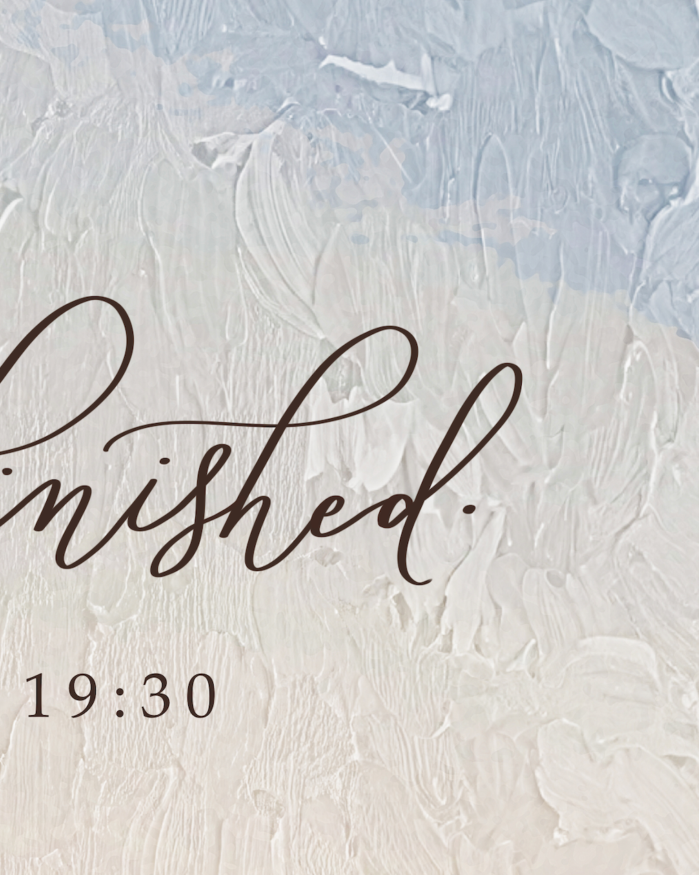 It Is Finished Christian Easter Wall Art