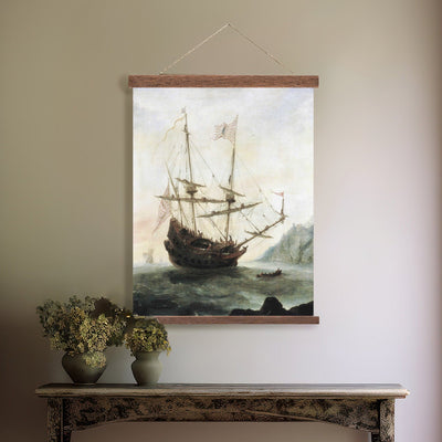 Traveling Ship Vintage Canvas Art - Mulberry Market Designs