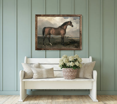 Vintage Stallion Horse Wall Art - Mulberry Market Designs