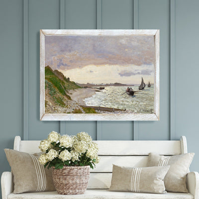 Seashore | Vintage Art Wood Framed Sign - Mulberry Market Designs