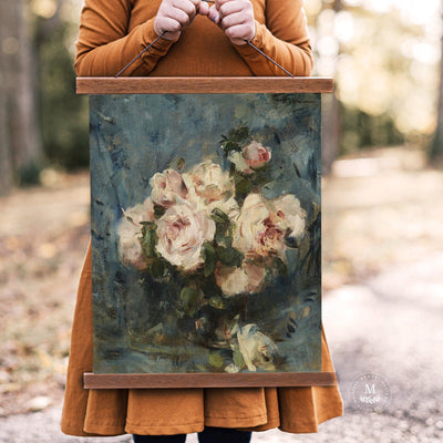 Vintage Roses Tapestry Canvas Wall Decor - Mulberry Market Designs