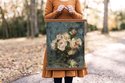 Vintage Roses Tapestry Canvas Wall Decor - Mulberry Market Designs