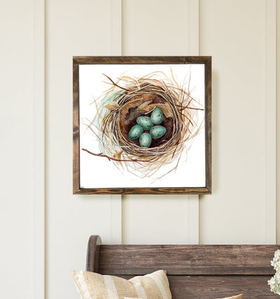 Bird Nest Farmhouse Painting Wall Art - Mulberry Market Designs
