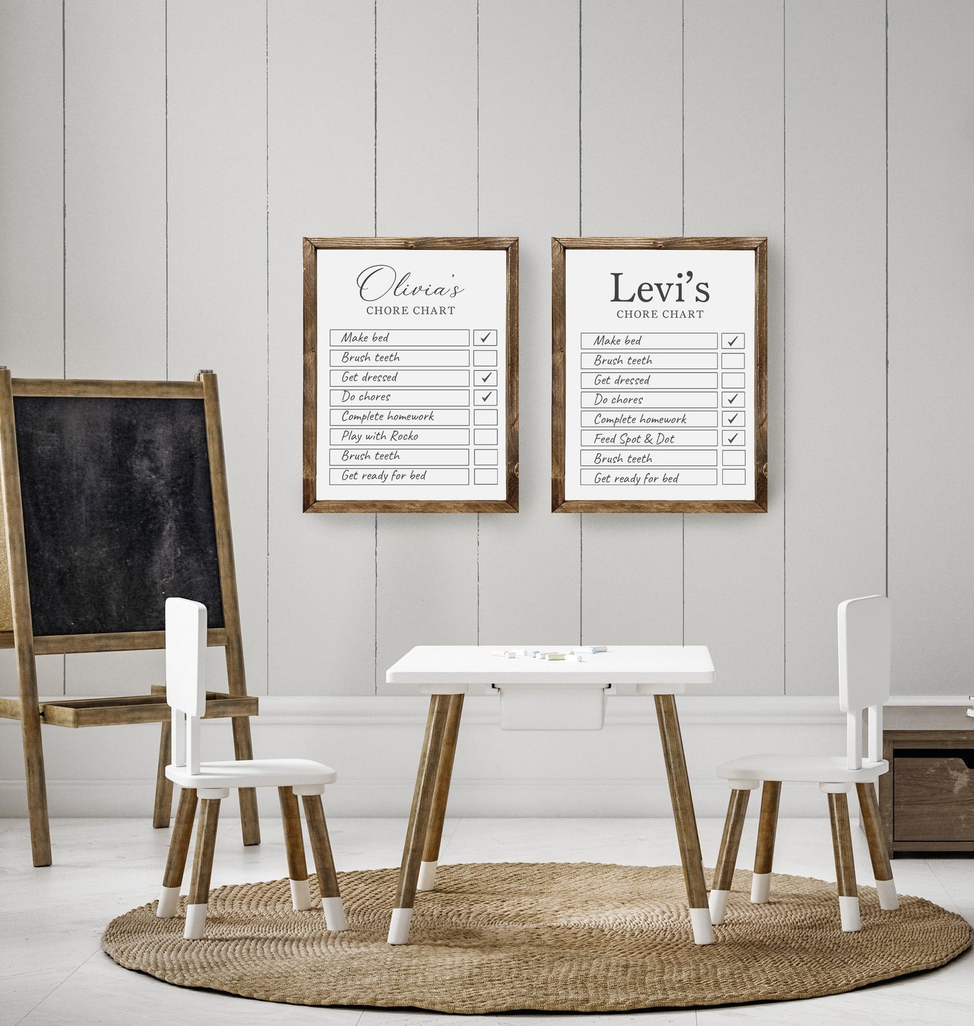 Personalized Acrylic Dry Erase Chore Chart - Mulberry Market Designs