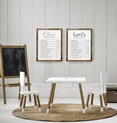 Personalized Acrylic Dry Erase Chore Chart - Mulberry Market Designs