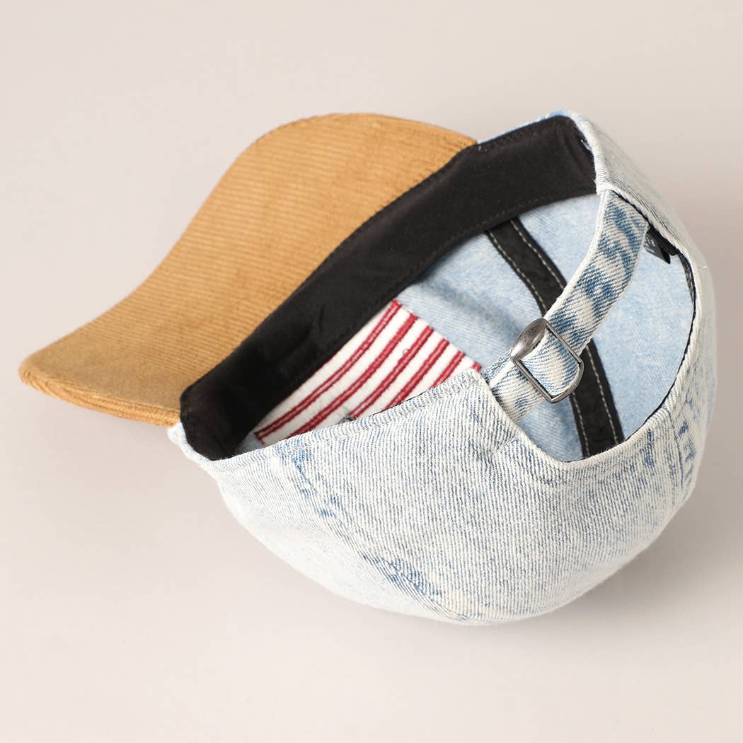 Denim American Flag Baseball Hat
