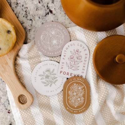 Floral Encouragement Magnet Set - Mulberry Market Designs