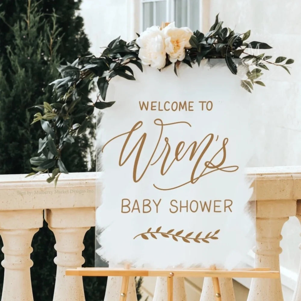 Acrylic Baby Shower Sign