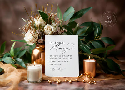 Acrylic In Loving Memory Wedding Sign