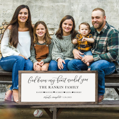 Personalized Adoption Day Sign - Mulberry Market Designs