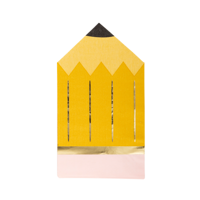 Pencil Shaped Napkins Back to School