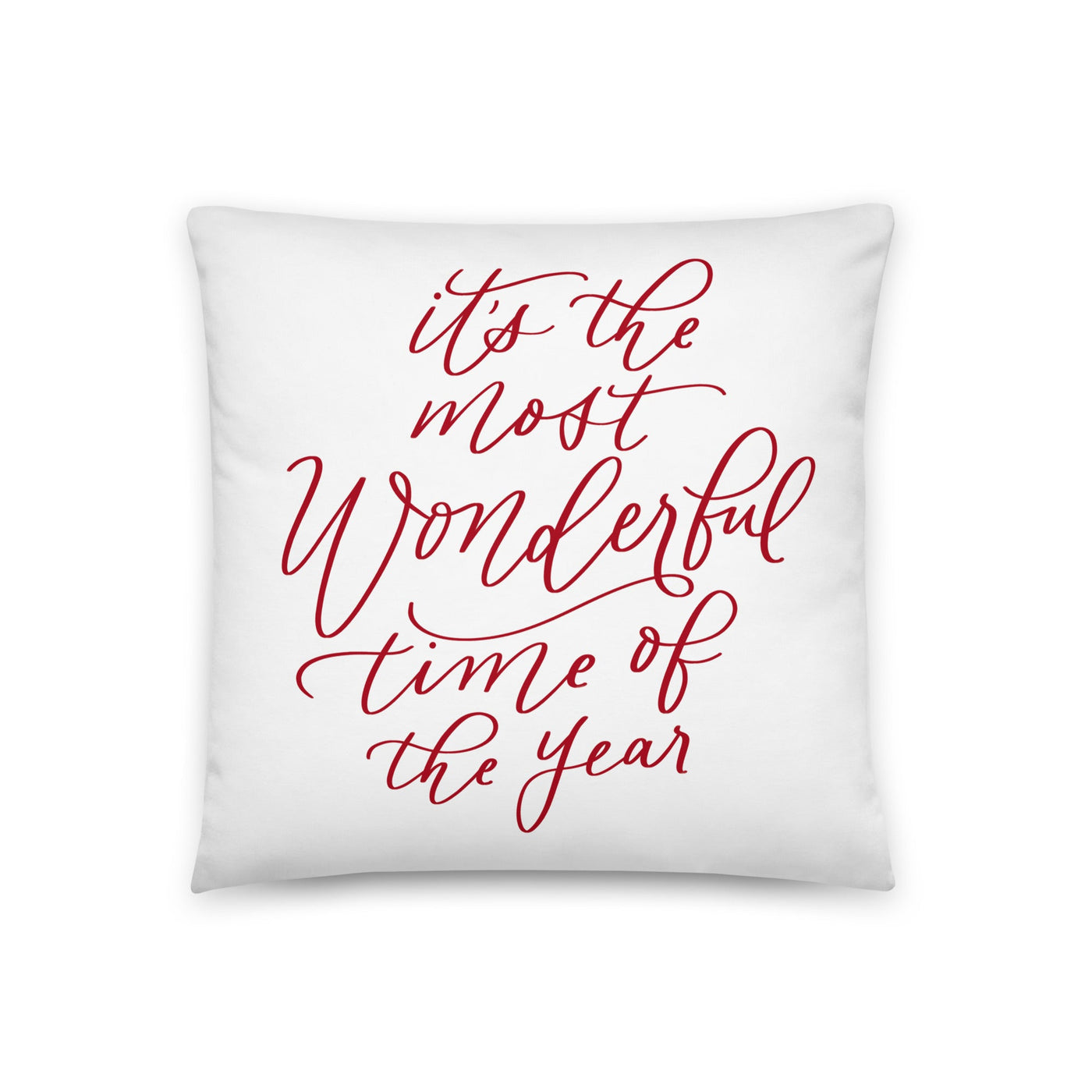 It's the Most Wonderful Time of The Year Christmas Pillow - Mulberry Market Designs