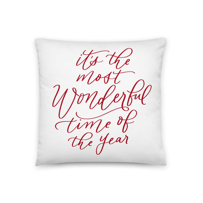 It's the Most Wonderful Time of The Year Christmas Pillow - Mulberry Market Designs