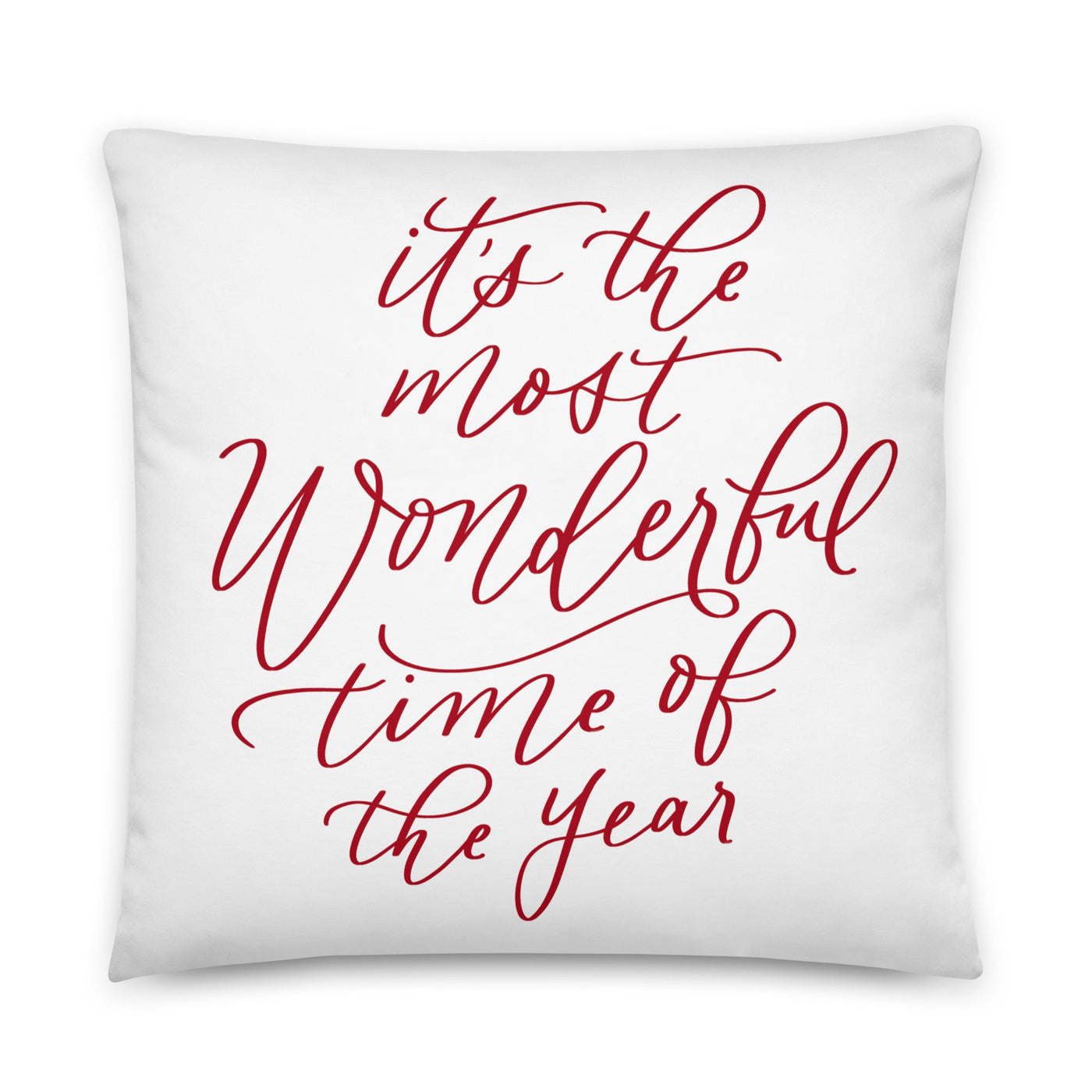 It's the Most Wonderful Time of The Year Christmas Pillow - Mulberry Market Designs