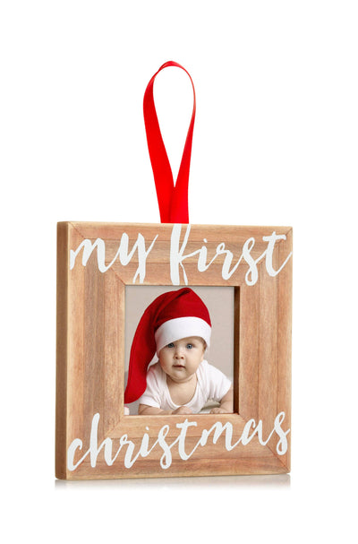 My First Christmas Picture Frame Ornament - Mulberry Market Designs