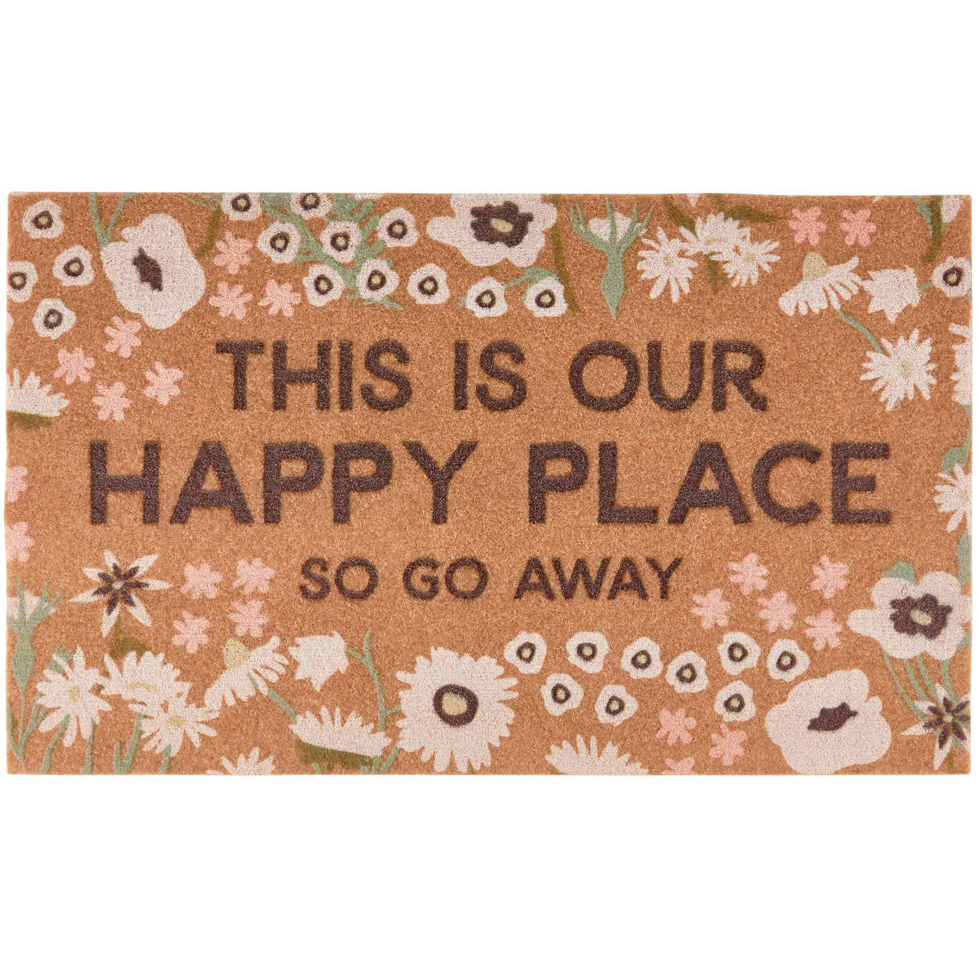 This is Our Happy Place So Go Away Doormat Rug