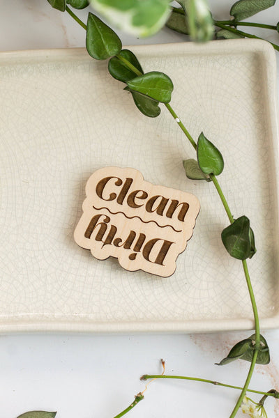 Clean/Dirty Dishwasher Magnet - Mulberry Market Designs