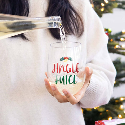 Jingle Juice Christmas Wine Glass - Mulberry Market Designs