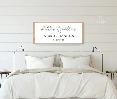 Better Together Personalized Sign - Mulberry Market Designs