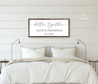 Better Together Personalized Sign - Mulberry Market Designs