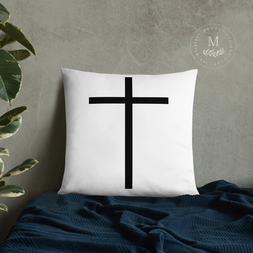 A cozy, neutral pillow, perfect for any room - That's right, not just the case, the whole pillow! • 100% polyester case and insert • Hidden zipper • Machine-washable case • Shape-retaining polyester insert included (hand wash only)
