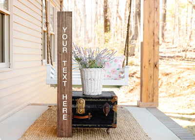 Custom Wood Porch Sign