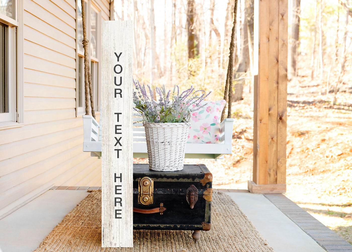 Custom Wood Porch Sign - Mulberry Market Designs