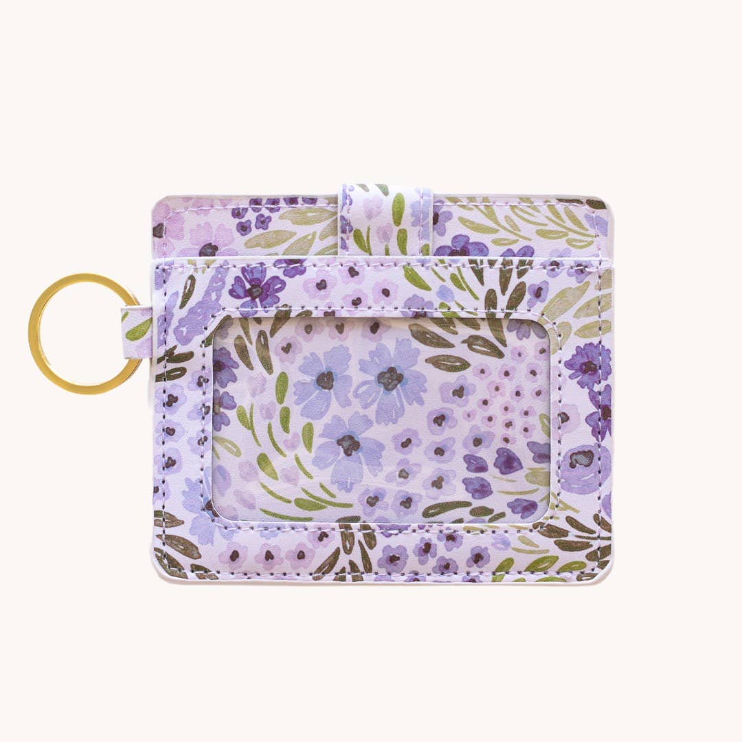 Lilac Floral Wallet - Mulberry Market Designs