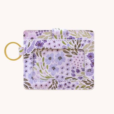 Lilac Floral Wallet - Mulberry Market Designs