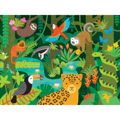 Wild Rainforest 24-Piece Floor Puzzle - Mulberry Market Designs