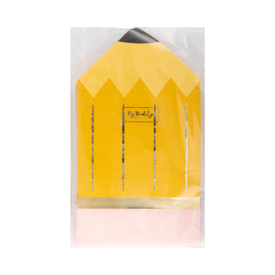 Pencil Shaped Napkins Back to School