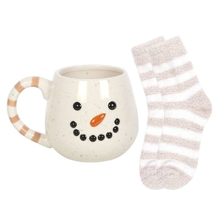 Snowman Christmas Mug and Socks Gift Set - Mulberry Market Designs