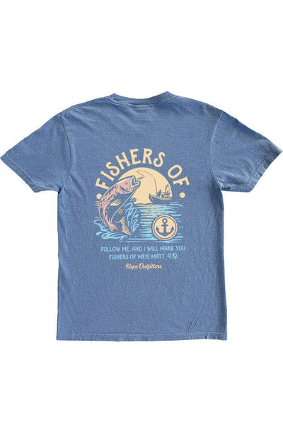 Blue Fishers of Men T-Shirt - Mulberry Market Designs