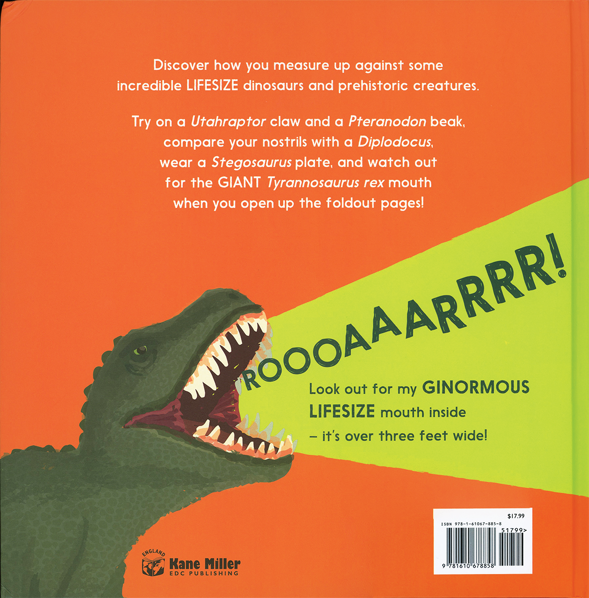 Lifesize Dinosaurs Book - Mulberry Market Designs