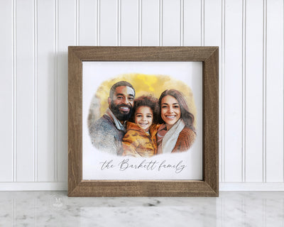 Custom Watercolor Portrait Art