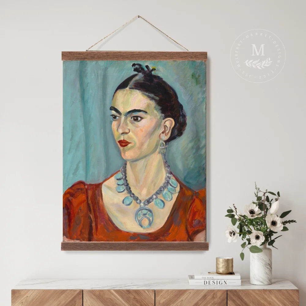 Frida Kahlo Portrait Hanging Wall Art Canvas