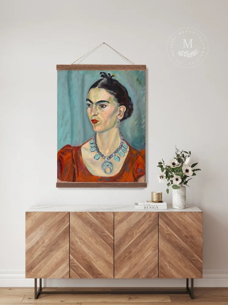 Frida Kahlo Portrait Hanging Wall Art Canvas