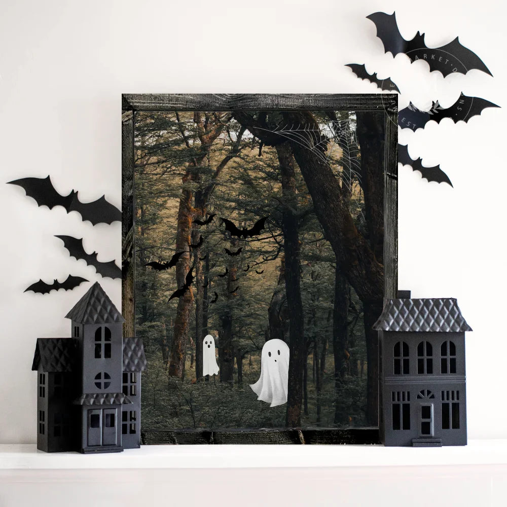 Hide And Seek Ghosts Wall Art - Mulberry Market Designs
