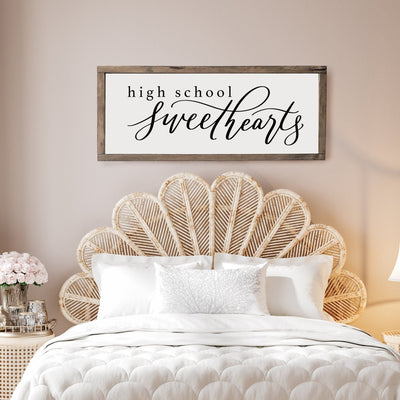 High School Sweethearts Bedroom Sign - Mulberry Market Designs