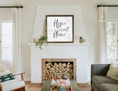 Home Sweet Wood Framed Sign