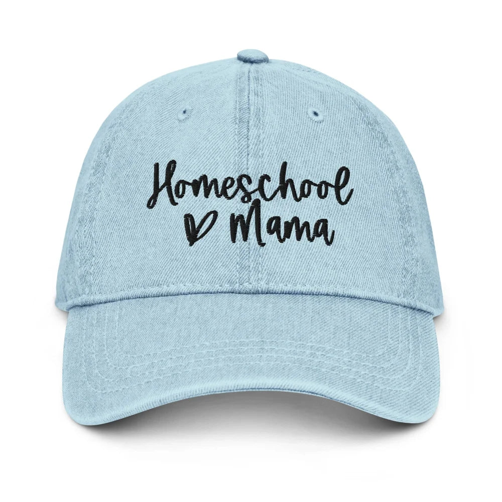 Homeschool Mama Denim Hat Blue