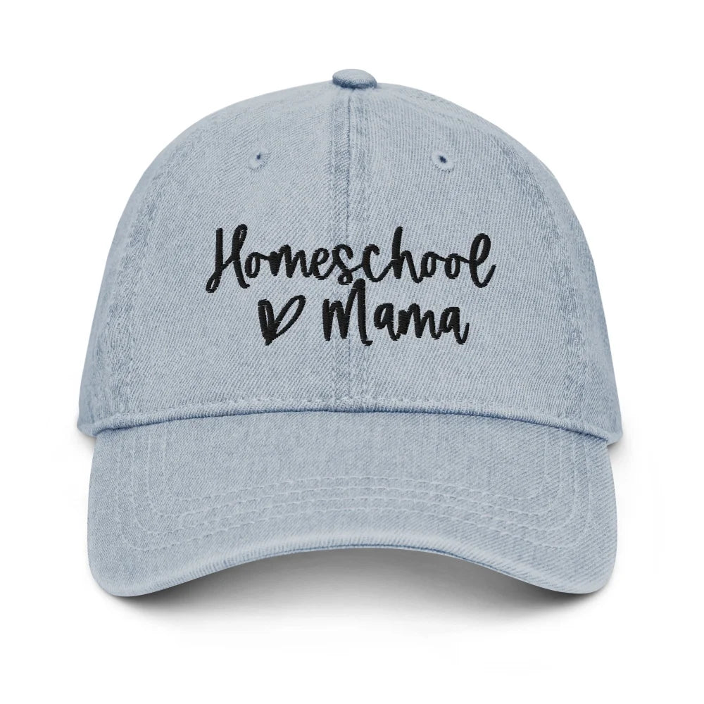 Homeschool Mama Denim Hat Light Blue