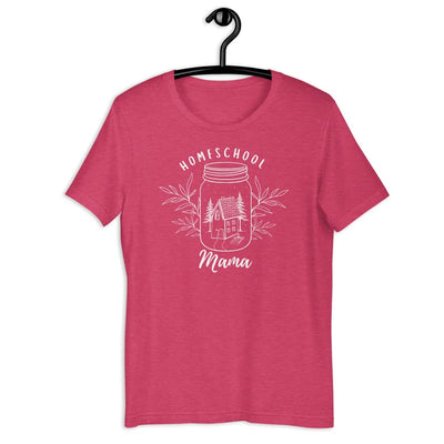 Homeschool Mama T-Shirt Heather Raspberry / S