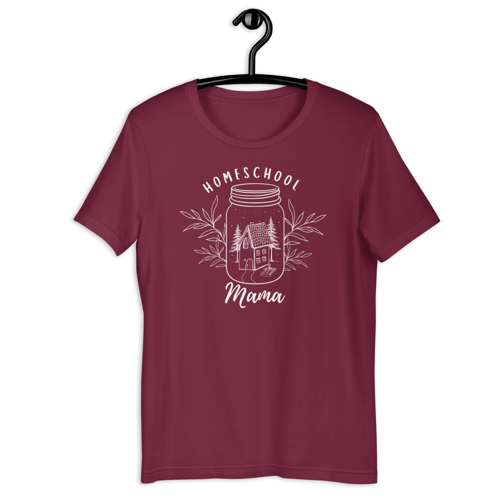 Homeschool Mama T-Shirt Maroon / 3Xl