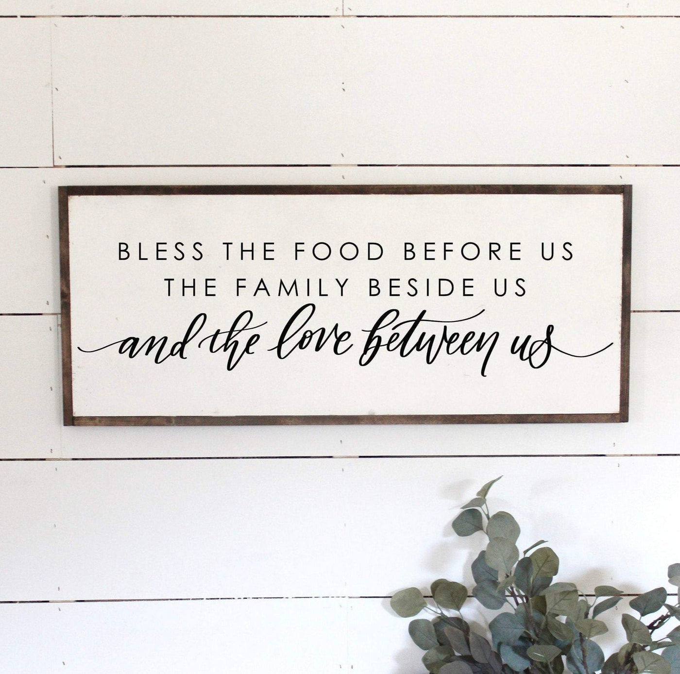 Bless The Food Before Us Sign - Mulberry Market Designs