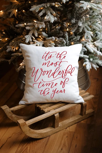 Its The Most Wonderful Time Of The Year Christmas Pillow