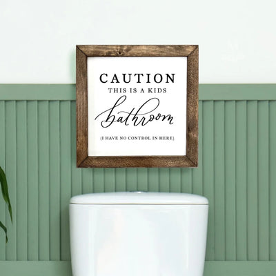 Kids Bathroom Sign