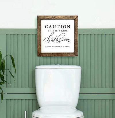 Kids Bathroom Sign