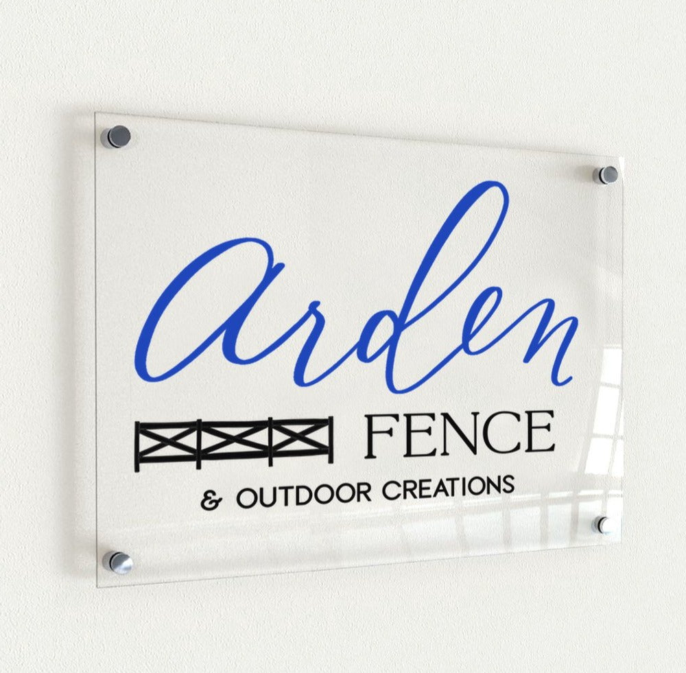 Sign for Business | Acrylic Logo Sign - Mulberry Market Designs