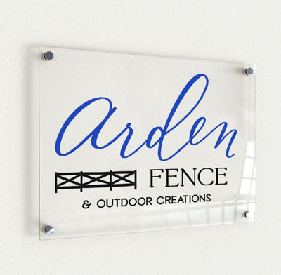 Sign for Business | Acrylic Logo Sign - Mulberry Market Designs